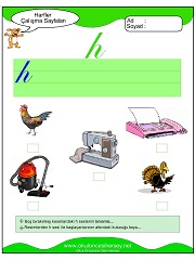 H Sesi Çalışma Sayfaları